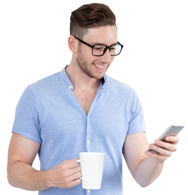 cheerful-intelligent-man-reading-message-on-phone_1262-4738