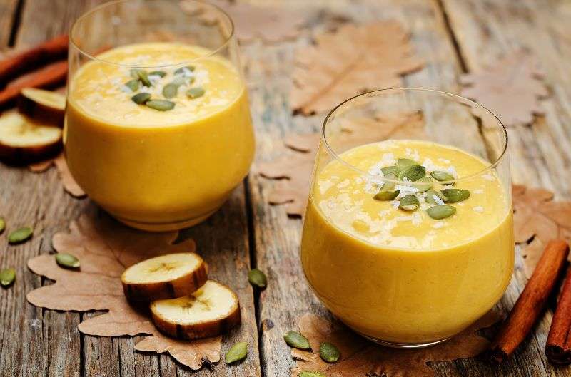 Banana y calabaza