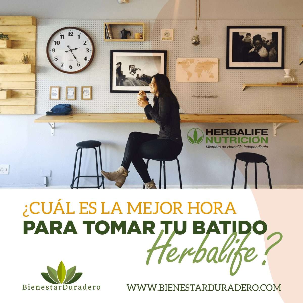 ¿Cuál es la mejor hora para tomar tu batido Herbalife?