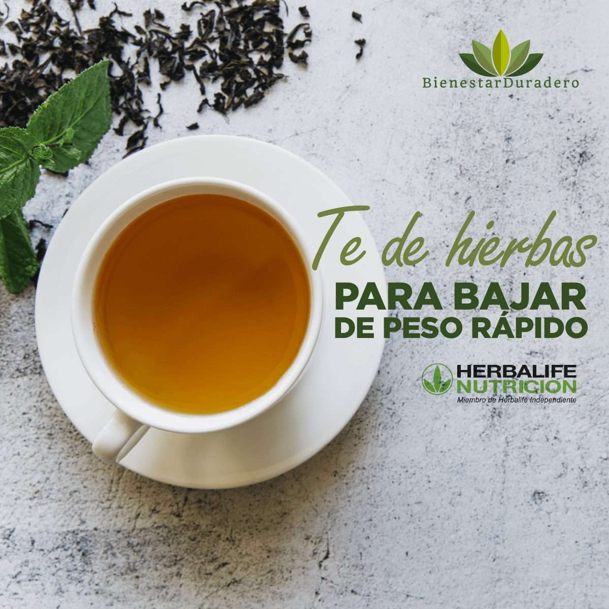 Té Herbalife para bajar de peso rápido